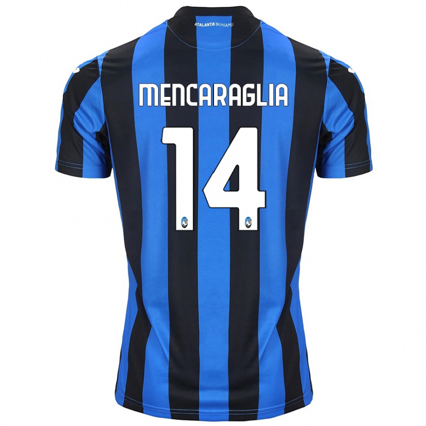 Kandiny Kinder Filippo Mencaraglia #14 Blau Schwarz Heimtrikot Trikot 2024/25 T-Shirt