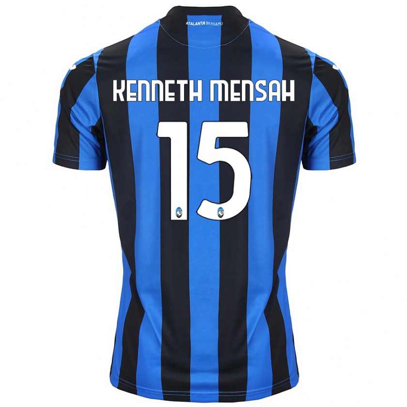 Kandiny Kinder Anthony Kenneth Mensah #15 Blau Schwarz Heimtrikot Trikot 2024/25 T-Shirt