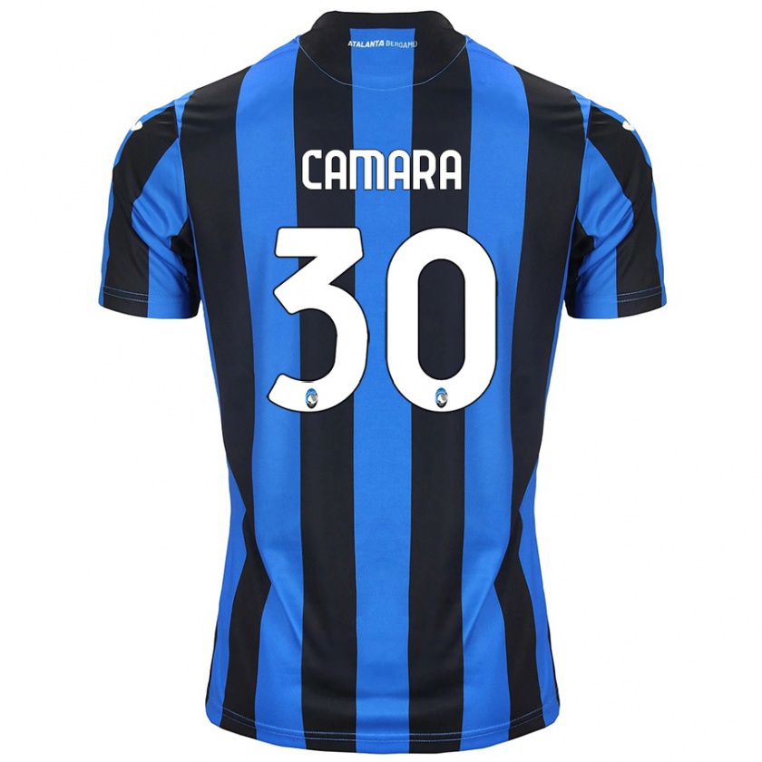 Kandiny Kinder Henry Camara #30 Blau Schwarz Heimtrikot Trikot 2024/25 T-Shirt