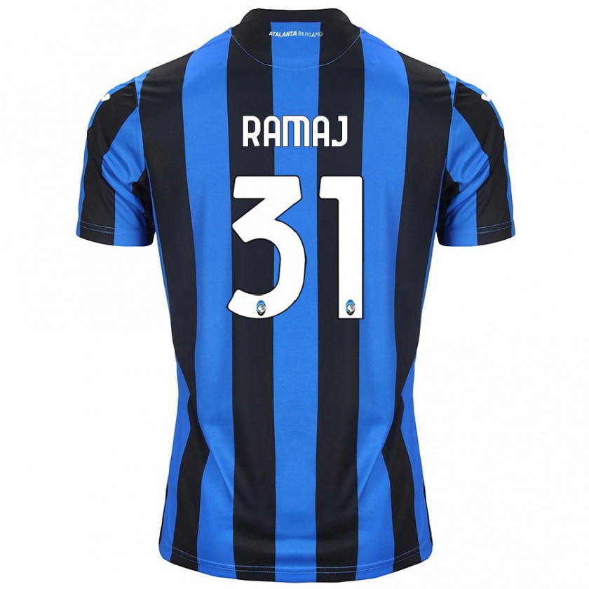 Kandiny Kinder Gabriel Ramaj #31 Blau Schwarz Heimtrikot Trikot 2024/25 T-Shirt