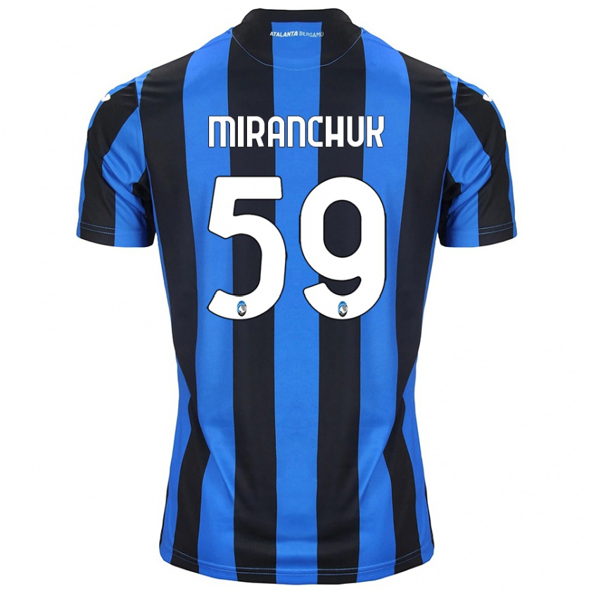 Kandiny Kinder Aleksey Miranchuk #59 Blau Schwarz Heimtrikot Trikot 2024/25 T-Shirt