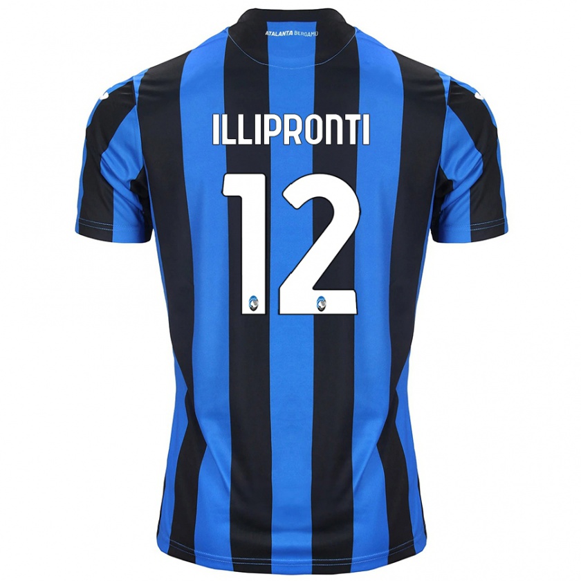 Kandiny Kinder Filippo Illipronti #12 Blau Schwarz Heimtrikot Trikot 2024/25 T-Shirt