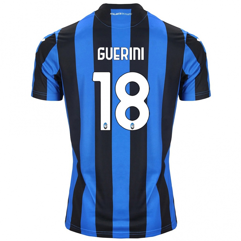 Kandiny Kinder Alessio Guerini #18 Blau Schwarz Heimtrikot Trikot 2024/25 T-Shirt