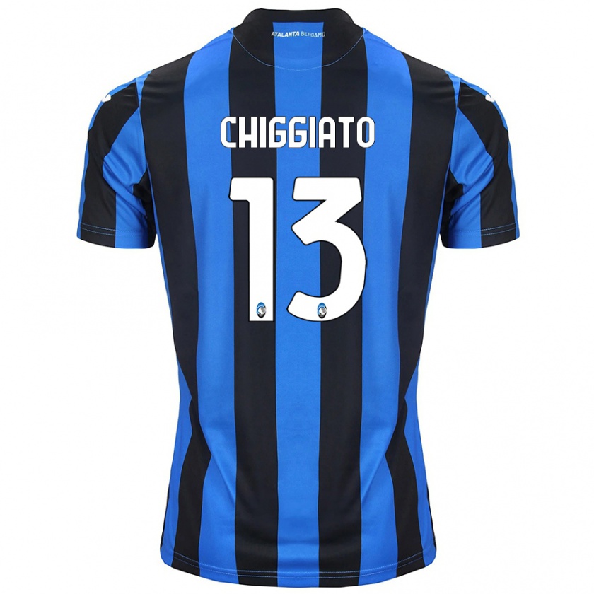 Kandiny Kinder Gabriele Chiggiato #13 Blau Schwarz Heimtrikot Trikot 2024/25 T-Shirt