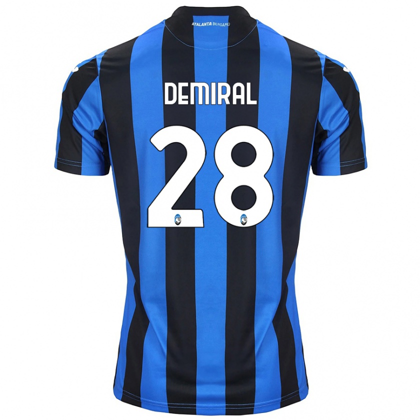 Kandiny Kinder Merih Demiral #28 Blau Schwarz Heimtrikot Trikot 2024/25 T-Shirt