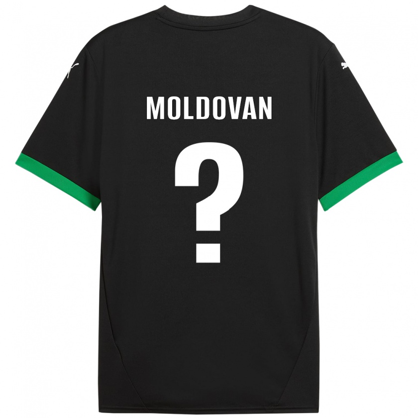 Kandiny Kinder Horațiu Moldovan #0 Schwarz Dunkelgrün Heimtrikot Trikot 2024/25 T-Shirt