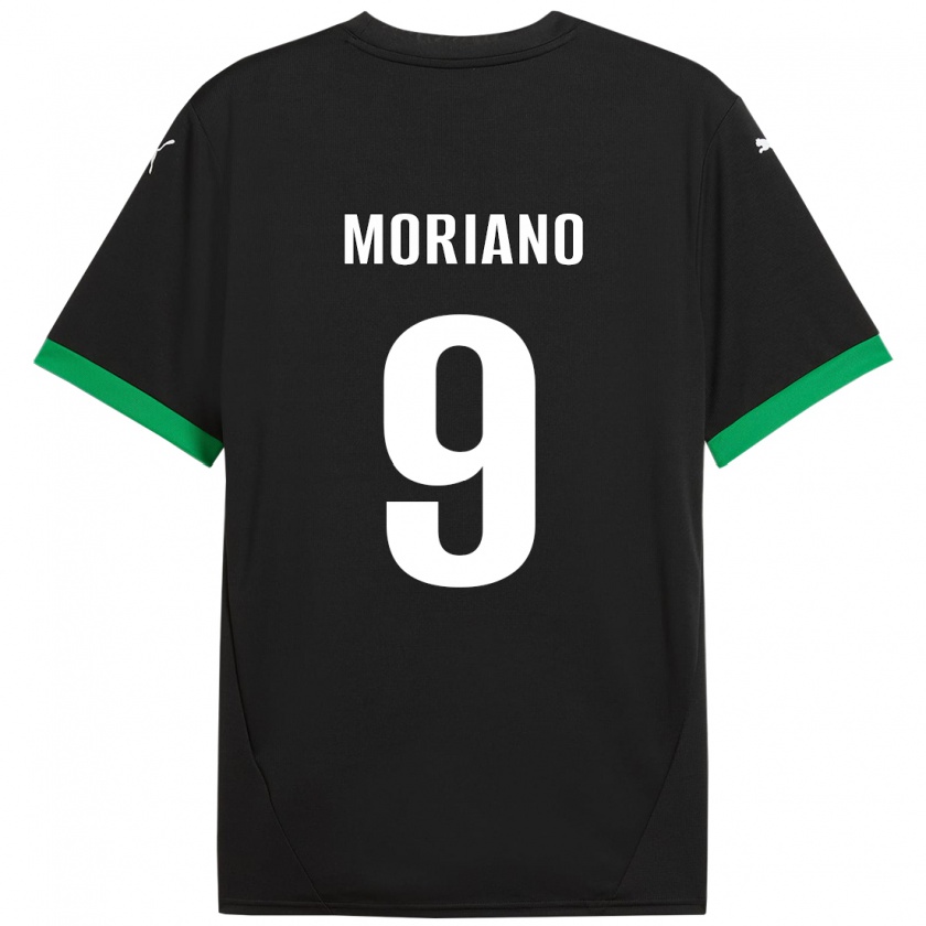 Kandiny Kinder Andrea Moriano #9 Schwarz Dunkelgrün Heimtrikot Trikot 2024/25 T-Shirt