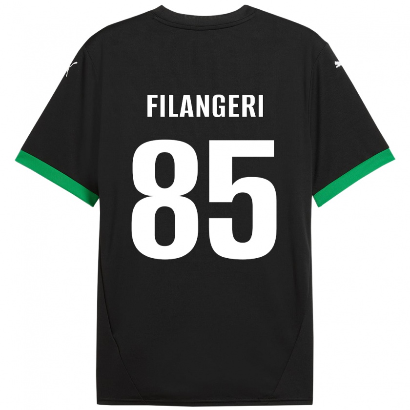 Kandiny Kinder Maria Luisa Filangeri #85 Schwarz Dunkelgrün Heimtrikot Trikot 2024/25 T-Shirt