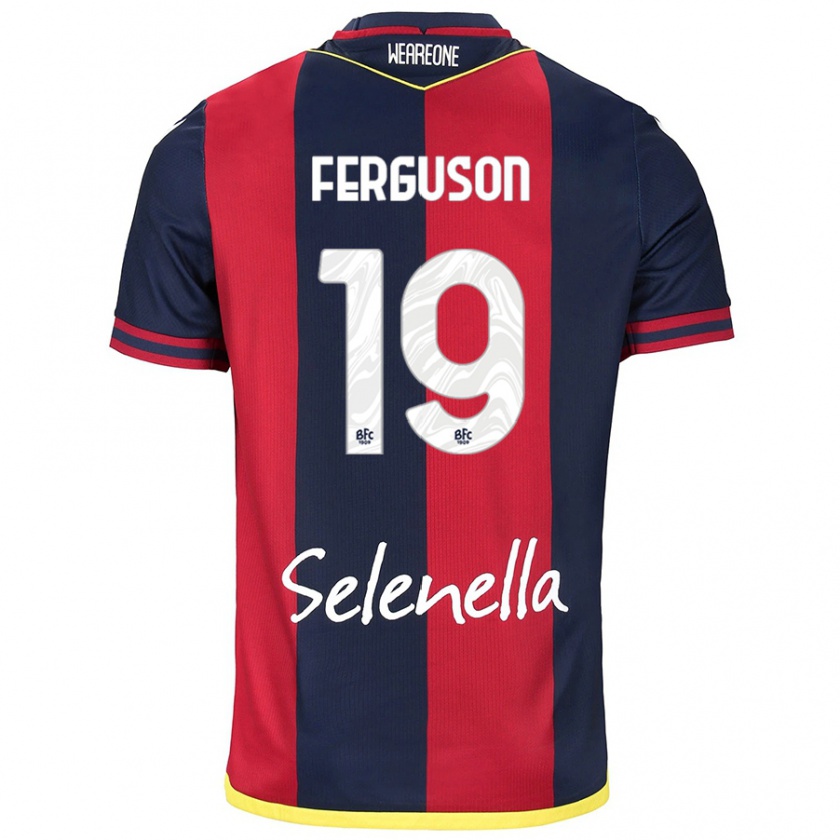 Kandiny Kinder Lewis Ferguson #19 Rot Königsblau Heimtrikot Trikot 2024/25 T-Shirt