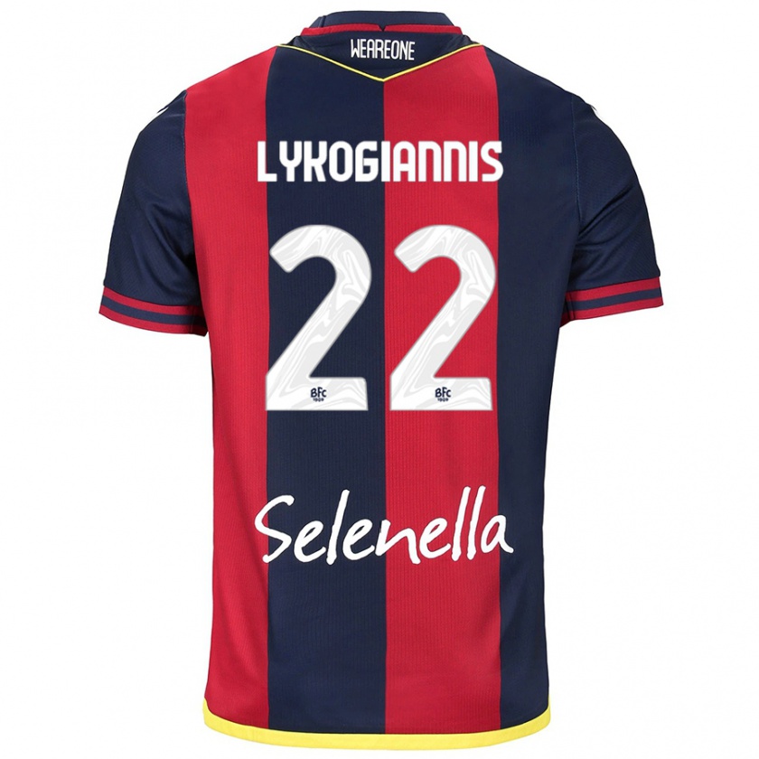 Kandiny Kinder Charalampos Lykogiannis #22 Rot Königsblau Heimtrikot Trikot 2024/25 T-Shirt