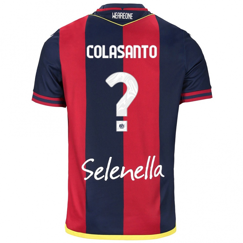 Kandiny Kinder Pietro Colasanto #0 Rot Königsblau Heimtrikot Trikot 2024/25 T-Shirt