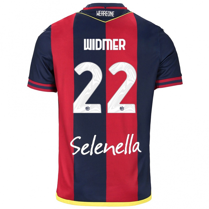 Kandiny Kinder Renato Widmer D’Autilia #22 Rot Königsblau Heimtrikot Trikot 2024/25 T-Shirt