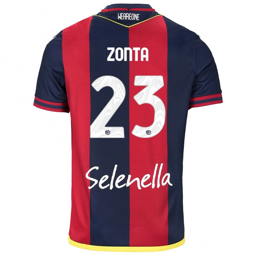 Kandiny Kinder Alessandro Zonta #23 Rot Königsblau Heimtrikot Trikot 2024/25 T-Shirt