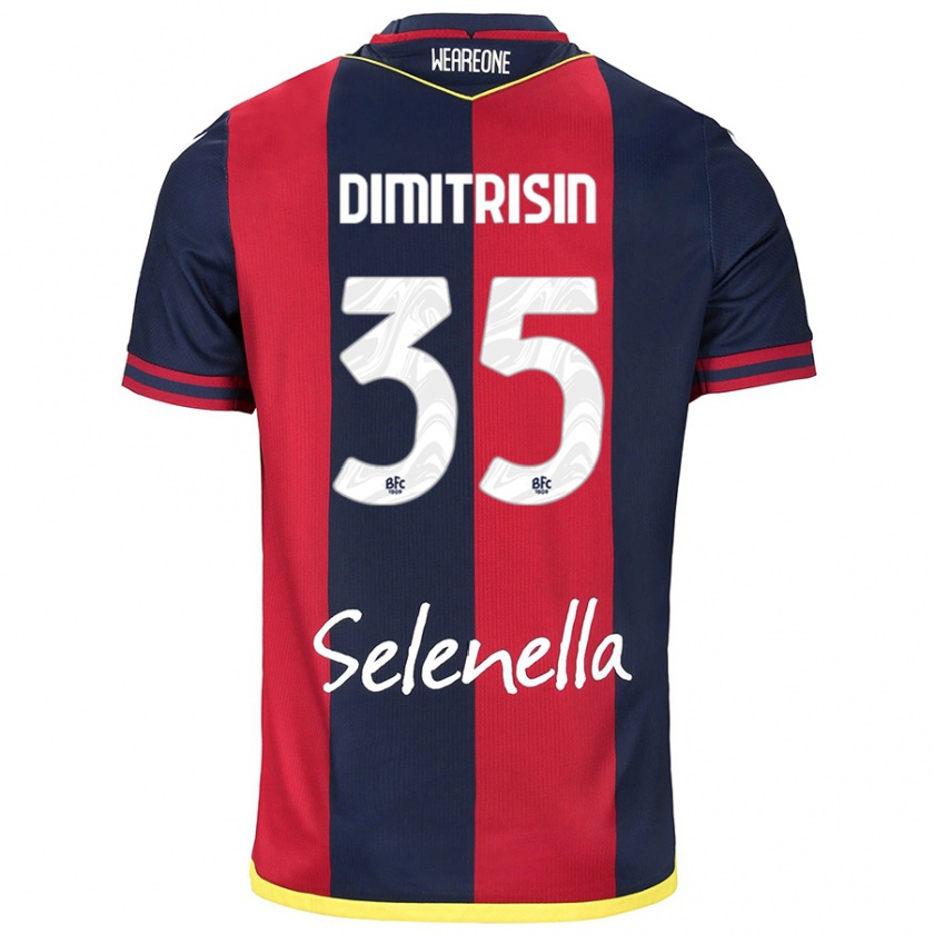 Kandiny Kinder Danila Dimitrișin #35 Rot Königsblau Heimtrikot Trikot 2024/25 T-Shirt