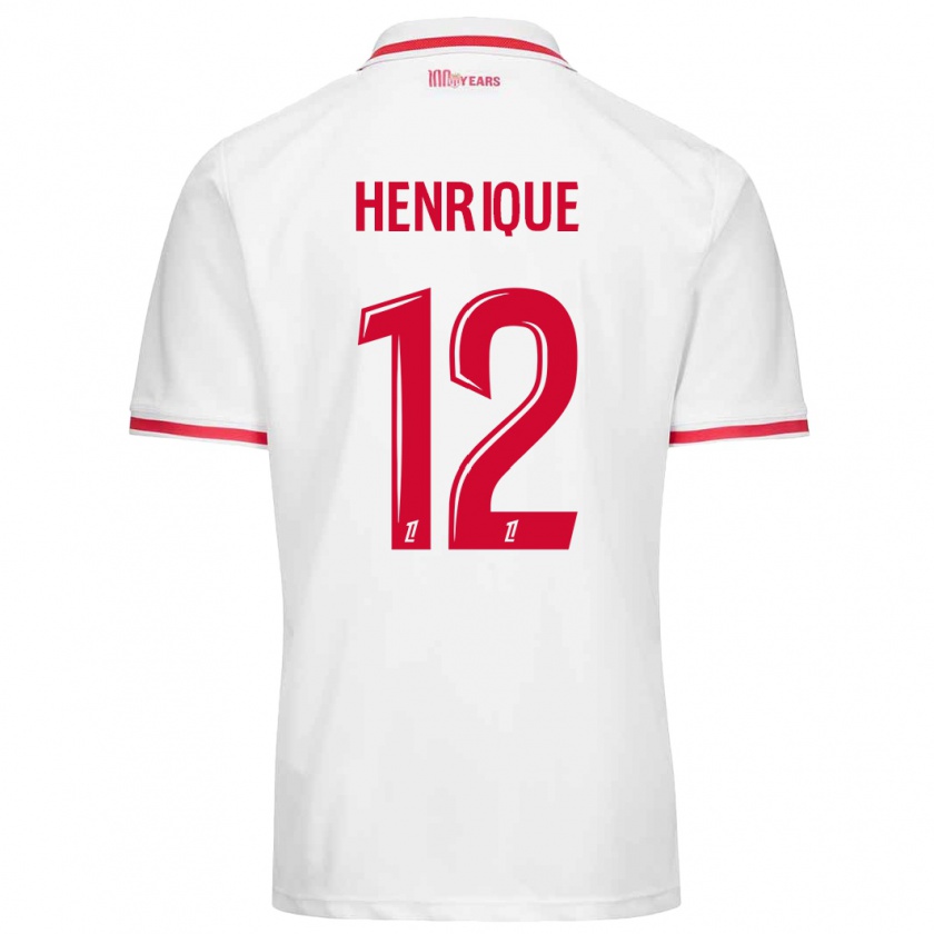 Kandiny Kinder Caio Henrique #12 Weiß Rot Heimtrikot Trikot 2024/25 T-Shirt