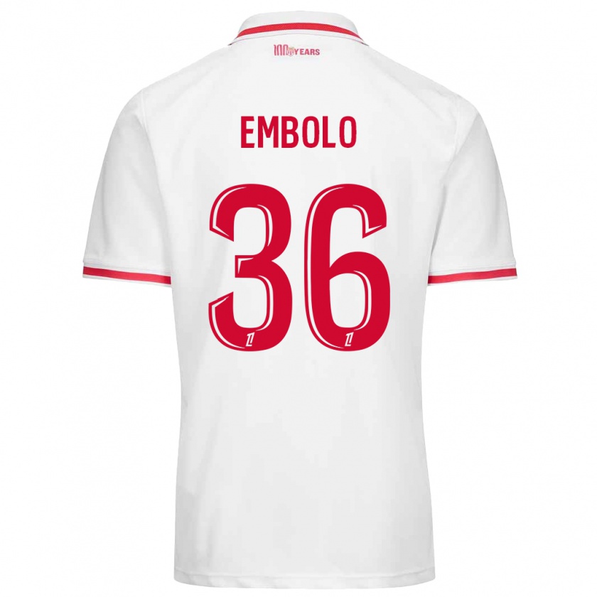 Kandiny Kinder Breel Embolo #36 Weiß Rot Heimtrikot Trikot 2024/25 T-Shirt