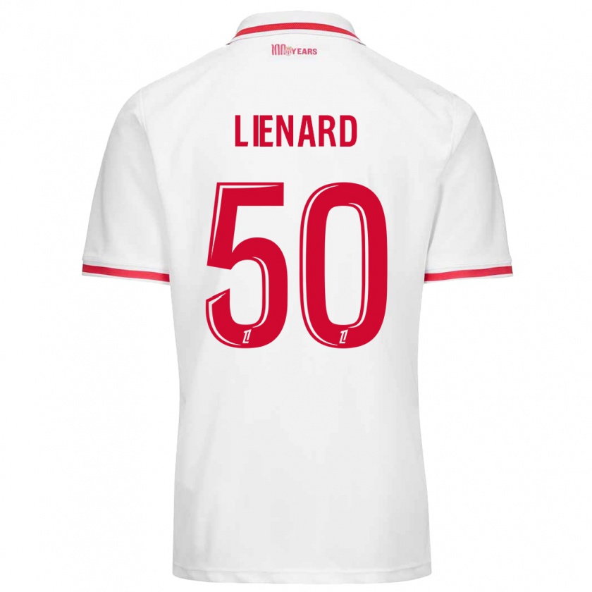 Kandiny Kinder Yann Lienard #50 Weiß Rot Heimtrikot Trikot 2024/25 T-Shirt