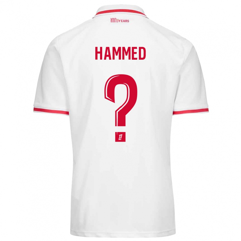 Kandiny Kinder Maher Hammed #0 Weiß Rot Heimtrikot Trikot 2024/25 T-Shirt