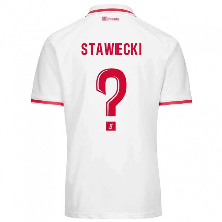 Kandiny Kinder Jules Stawiecki #0 Weiß Rot Heimtrikot Trikot 2024/25 T-Shirt