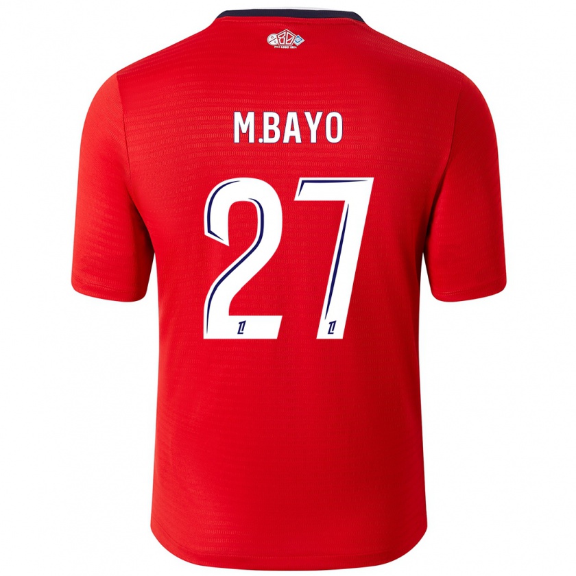 Kandiny Kinder Mohamed Bayo #27 Rot Weiß Heimtrikot Trikot 2024/25 T-Shirt