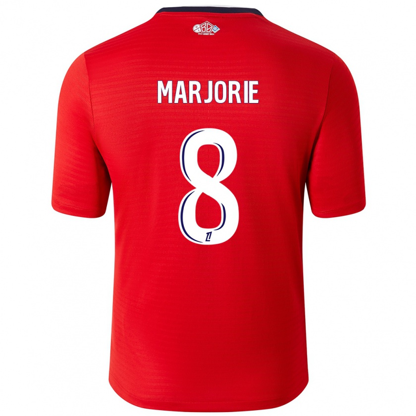 Kandiny Kinder Marjorie #8 Rot Weiß Heimtrikot Trikot 2024/25 T-Shirt