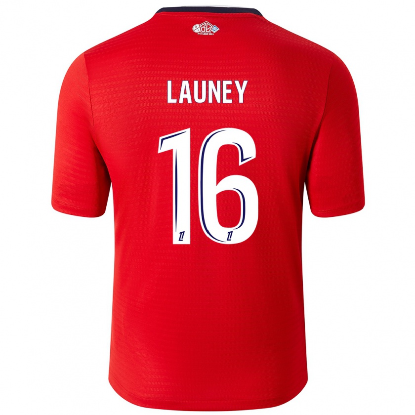 Kandiny Kinder Elisa Launey #16 Rot Weiß Heimtrikot Trikot 2024/25 T-Shirt