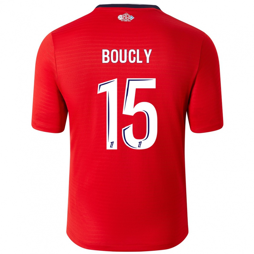 Kandiny Kinder Maite Boucly #15 Rot Weiß Heimtrikot Trikot 2024/25 T-Shirt