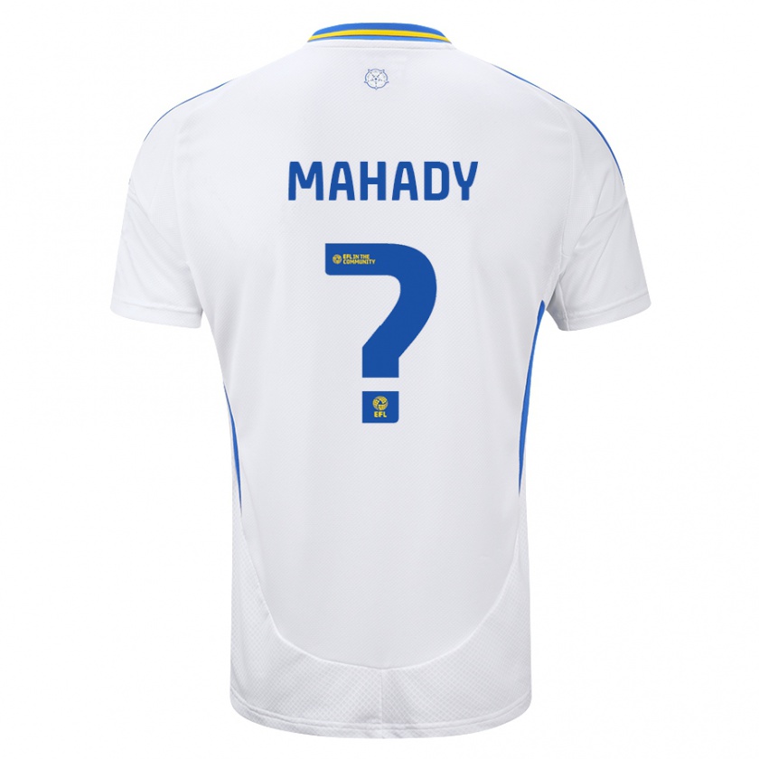 Kandiny Kinder Rory Mahady #0 Weiß Blau Heimtrikot Trikot 2024/25 T-Shirt