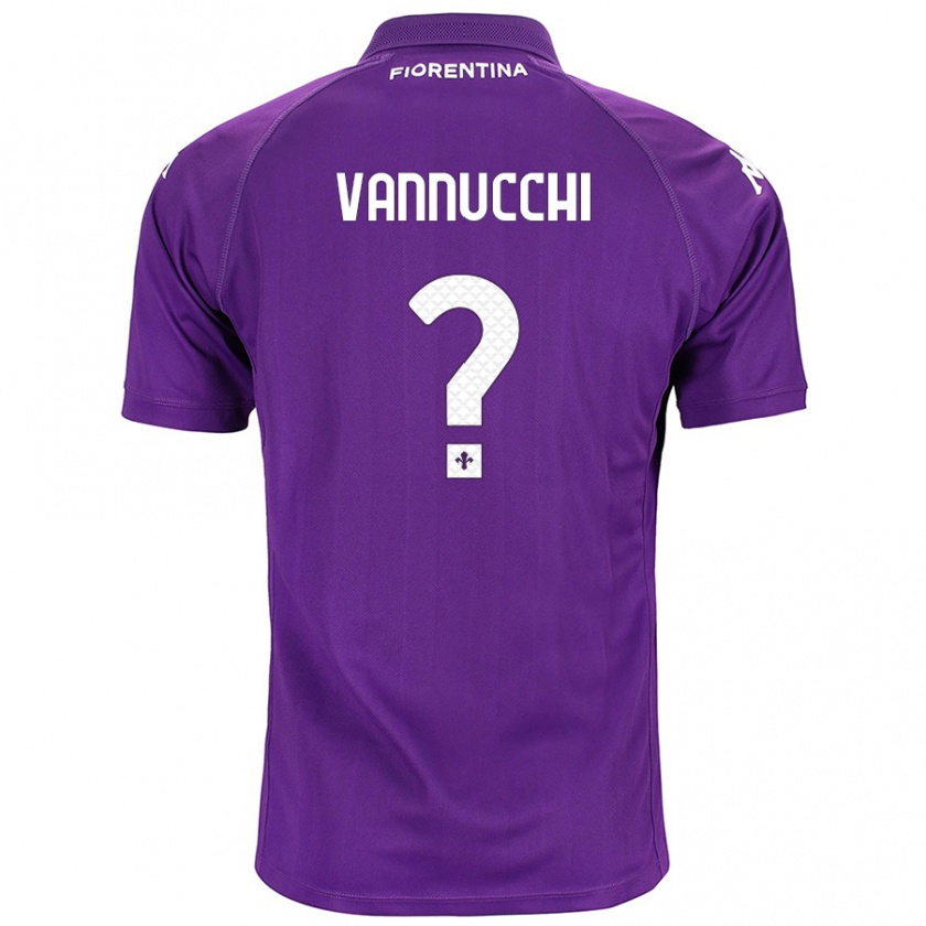 Kandiny Kinder Tommaso Vannucchi #0 Violett Heimtrikot Trikot 2024/25 T-Shirt