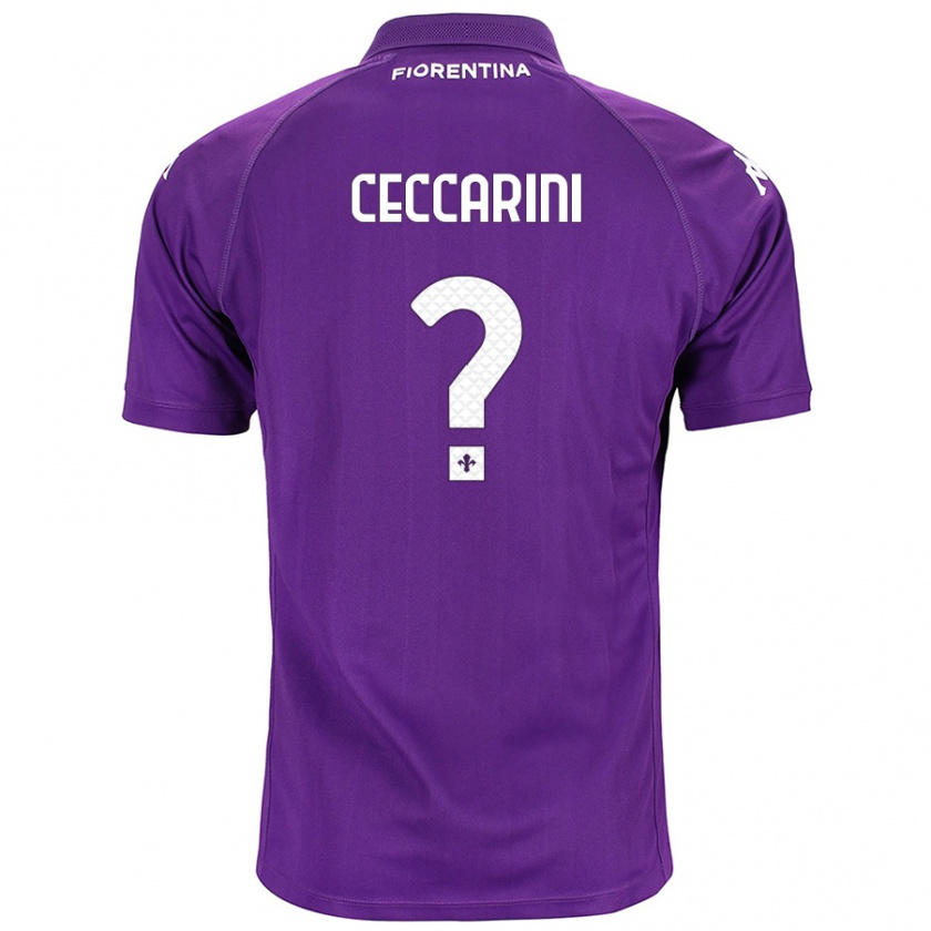 Kandiny Kinder Mattia Ceccarini #0 Violett Heimtrikot Trikot 2024/25 T-Shirt