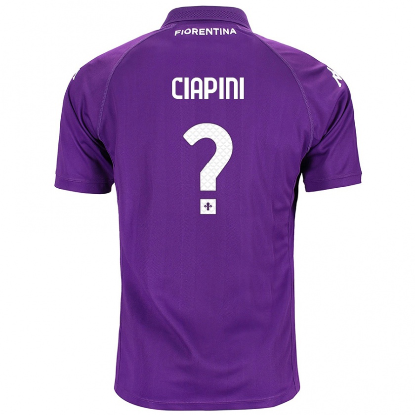 Kandiny Kinder Adriano Ciapini #0 Violett Heimtrikot Trikot 2024/25 T-Shirt