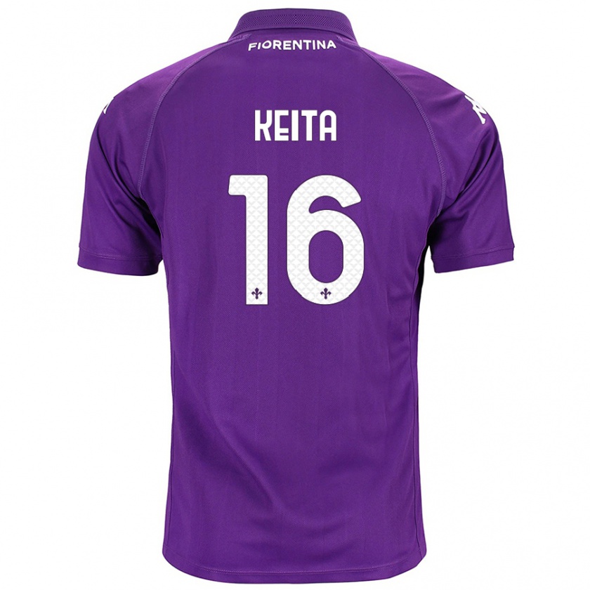 Kandiny Kinder Bala Keita #16 Violett Heimtrikot Trikot 2024/25 T-Shirt