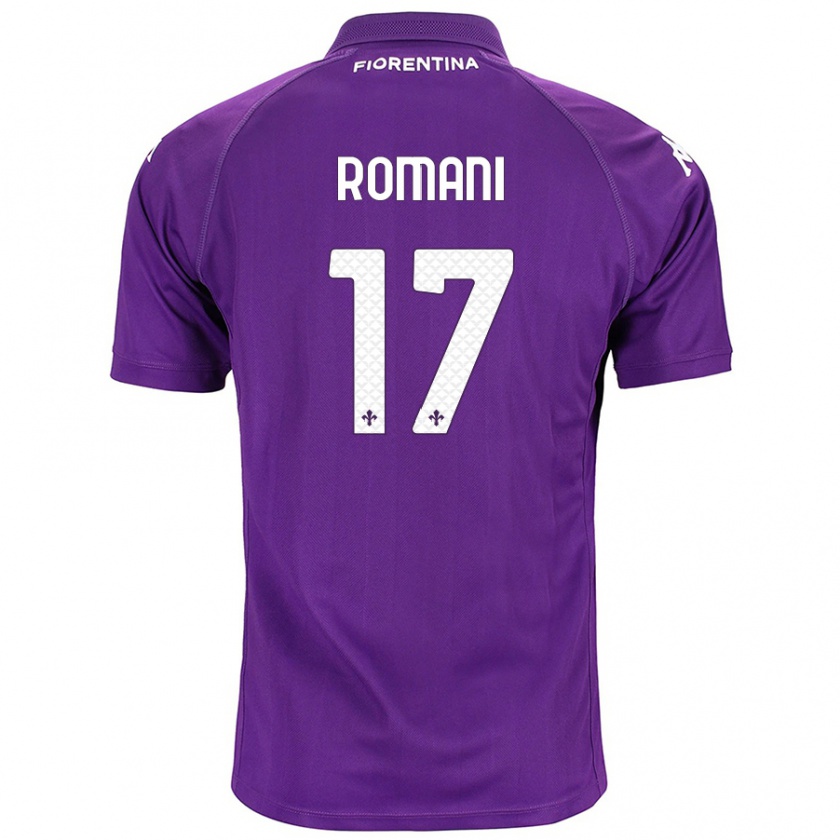 Kandiny Kinder Lorenzo Romani #17 Violett Heimtrikot Trikot 2024/25 T-Shirt