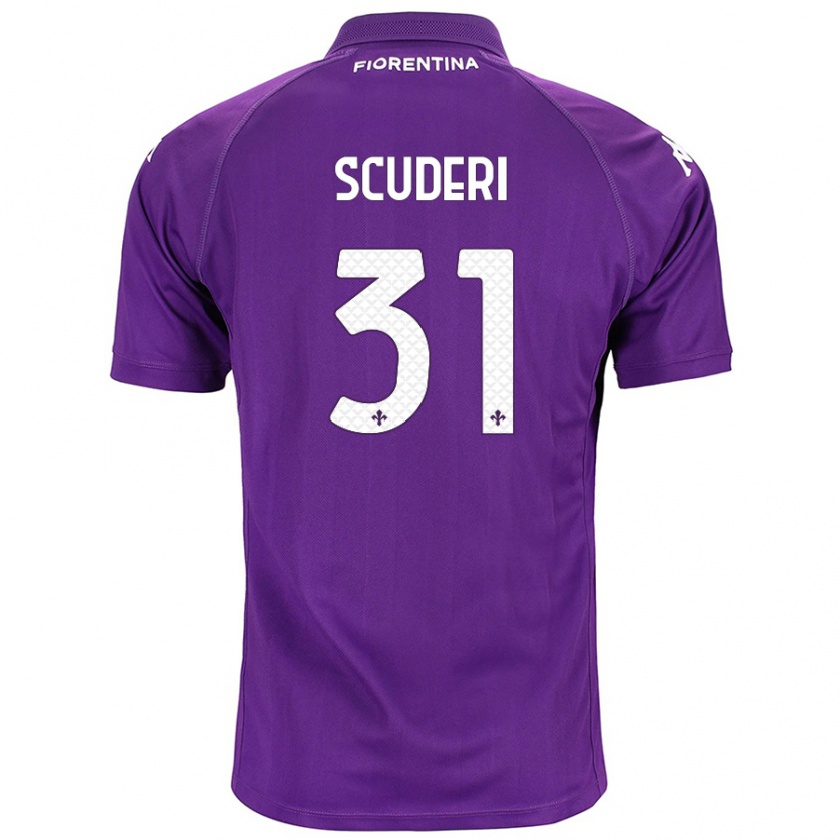 Kandiny Kinder Giulio Scuderi #31 Violett Heimtrikot Trikot 2024/25 T-Shirt