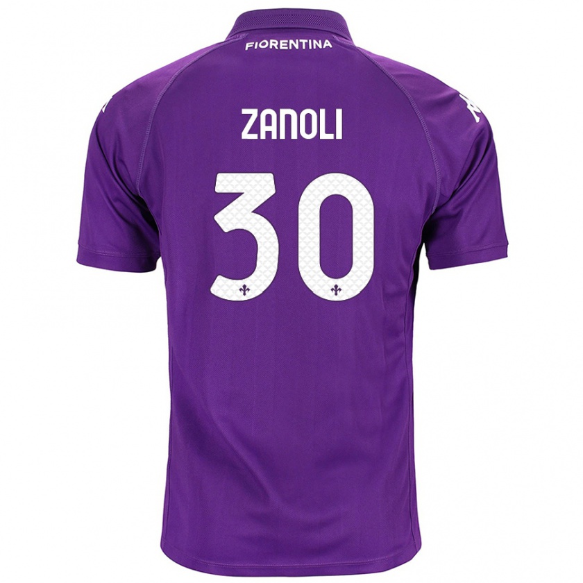 Kandiny Kinder Martina Zanoli #30 Violett Heimtrikot Trikot 2024/25 T-Shirt