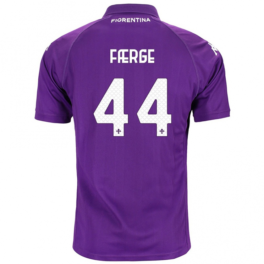 Kandiny Kinder Emma Færge #44 Violett Heimtrikot Trikot 2024/25 T-Shirt