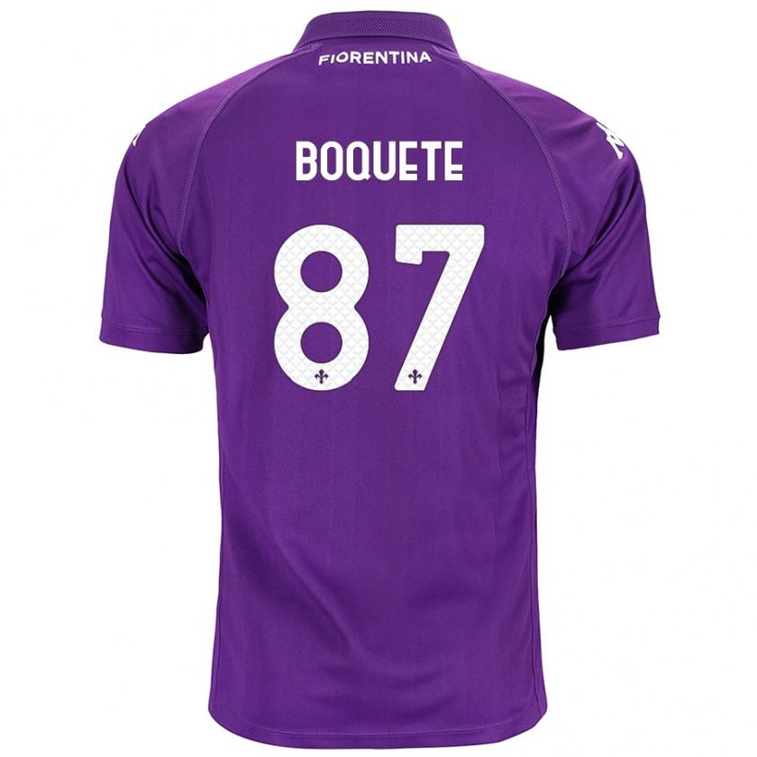 Kandiny Kinder Verónica Boquete #87 Violett Heimtrikot Trikot 2024/25 T-Shirt