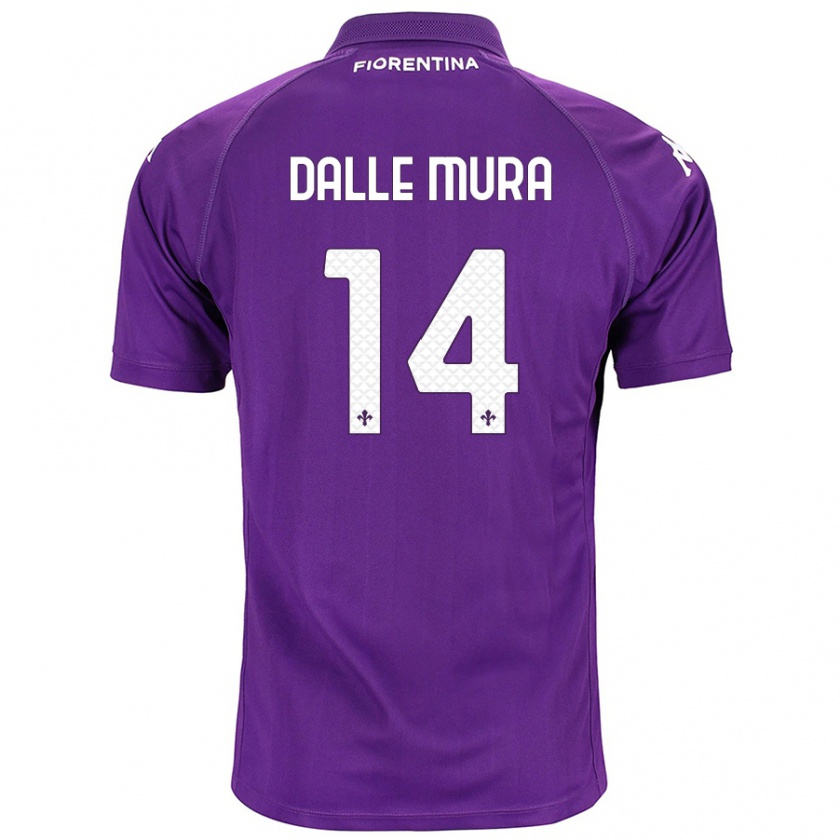 Kandiny Kinder Christian Dalle Mura #14 Violett Heimtrikot Trikot 2024/25 T-Shirt