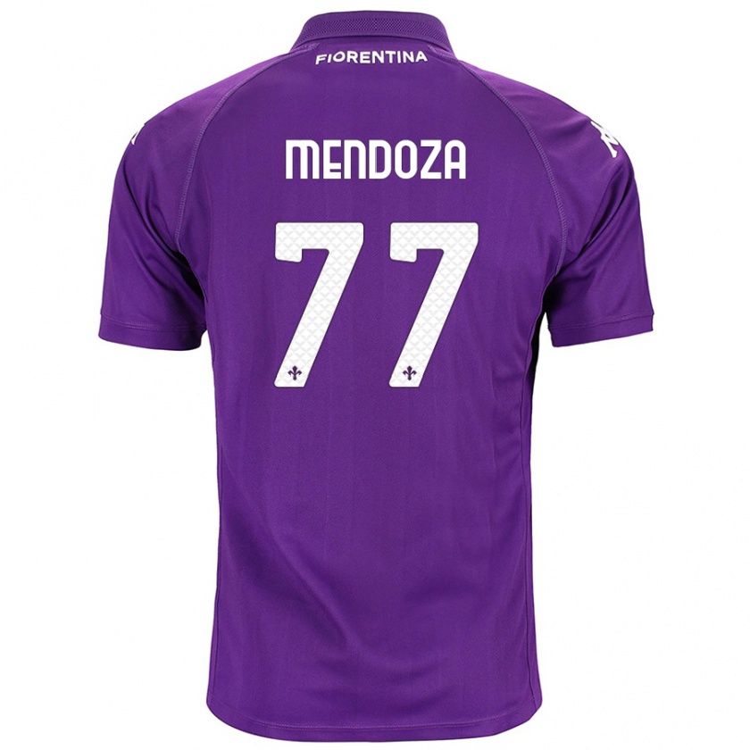 Kandiny Kinder William Mendoza #77 Violett Heimtrikot Trikot 2024/25 T-Shirt