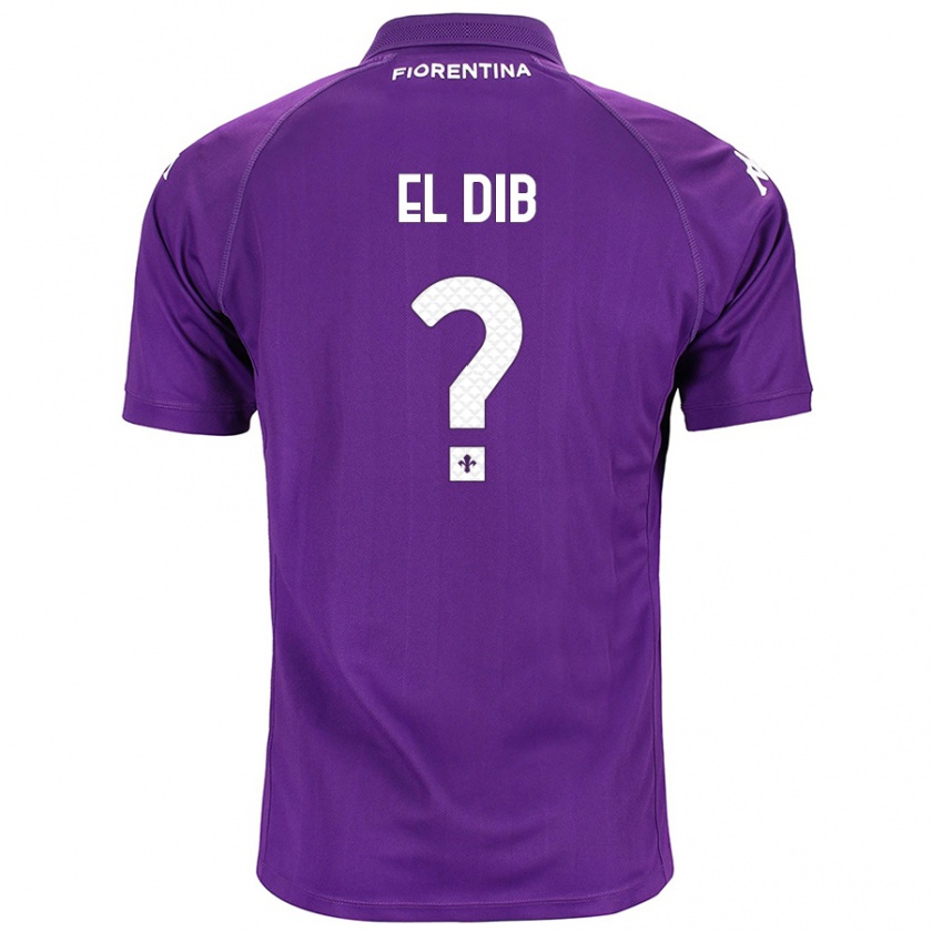 Kandiny Kinder Karim El Dib #0 Violett Heimtrikot Trikot 2024/25 T-Shirt