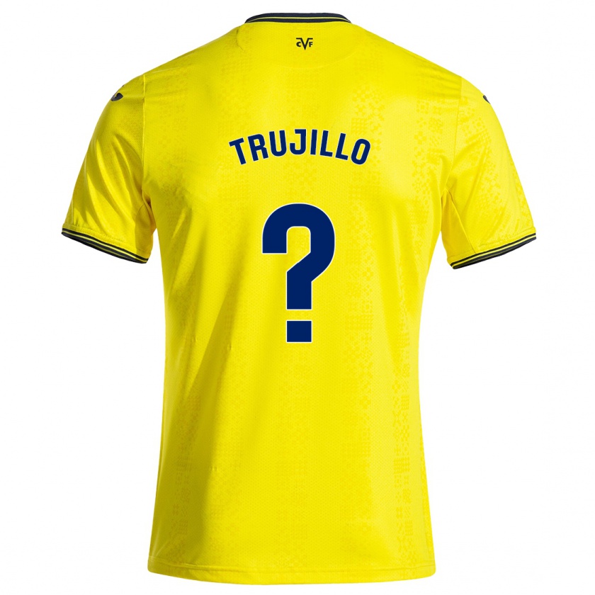 Kandiny Kinder Jairo Trujillo #0 Gelb Schwarz Heimtrikot Trikot 2024/25 T-Shirt