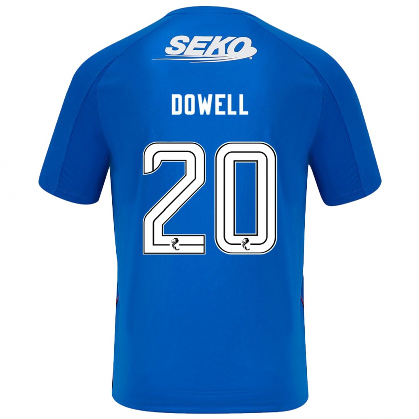 Kandiny Kinder Kieran Dowell #20 Dunkelblau Heimtrikot Trikot 2024/25 T-Shirt