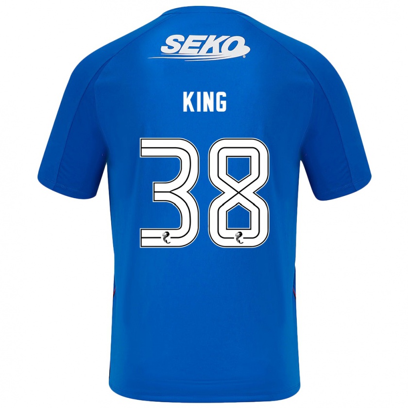 Kandiny Kinder Leon King #38 Dunkelblau Heimtrikot Trikot 2024/25 T-Shirt