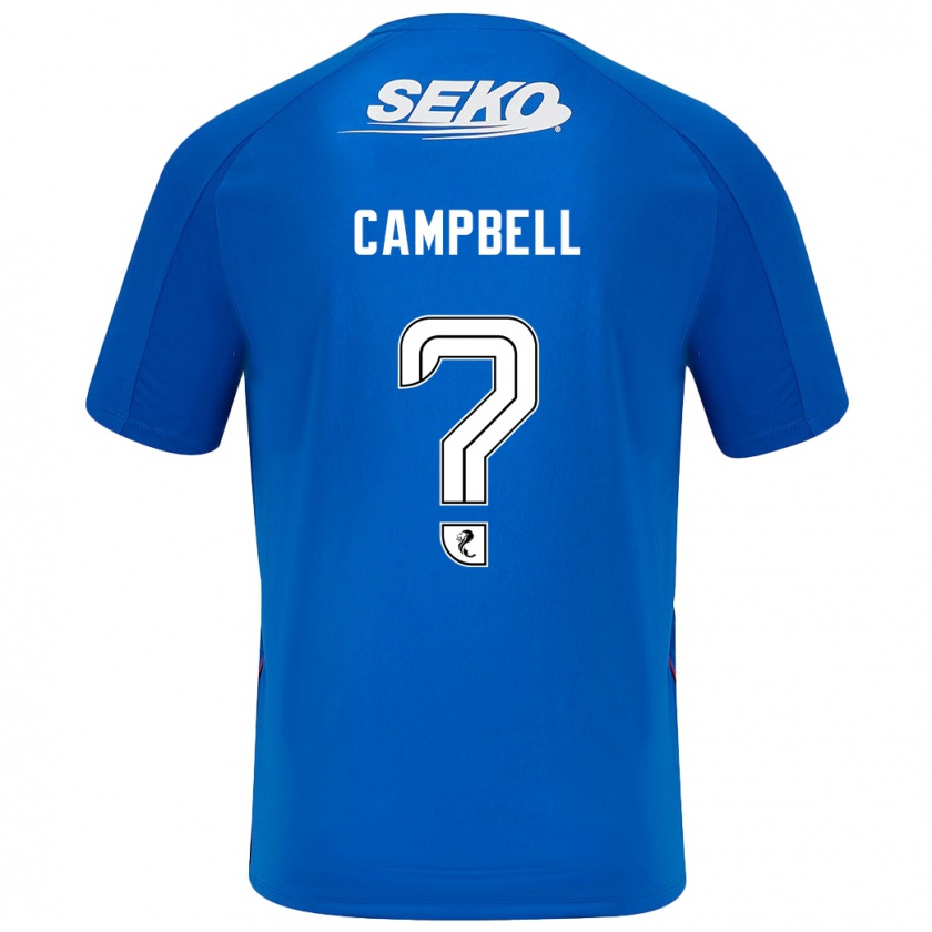 Kandiny Kinder Connor Campbell #0 Dunkelblau Heimtrikot Trikot 2024/25 T-Shirt