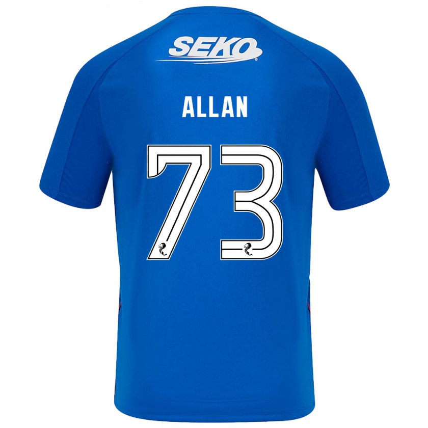 Kandiny Kinder Connor Allan #73 Dunkelblau Heimtrikot Trikot 2024/25 T-Shirt