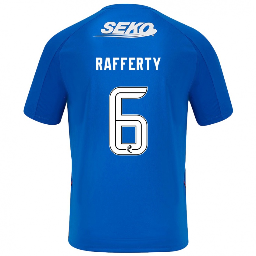 Kandiny Kinder Laura Rafferty #6 Dunkelblau Heimtrikot Trikot 2024/25 T-Shirt