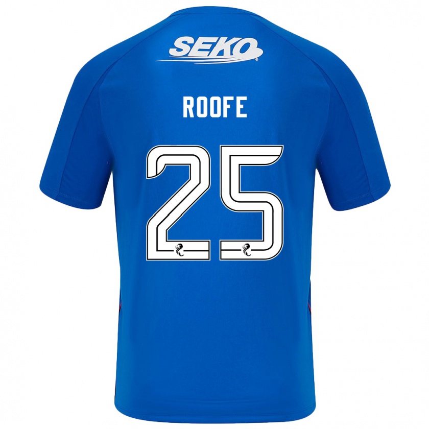 Kandiny Kinder Kemar Roofe #25 Dunkelblau Heimtrikot Trikot 2024/25 T-Shirt