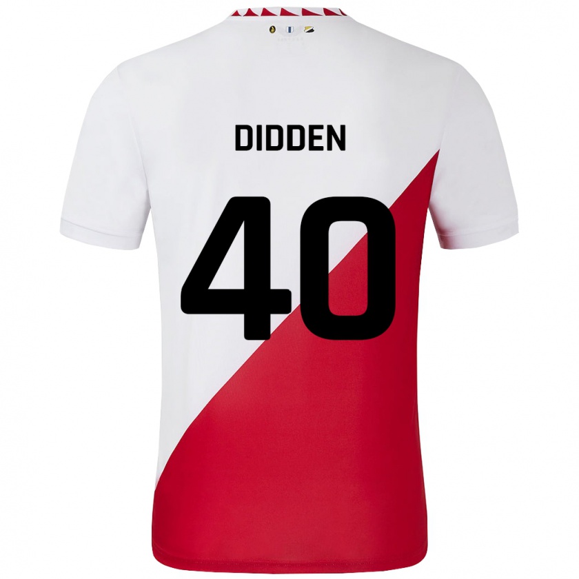 Kandiny Kinder Matisse Didden #40 Weiß Rot Heimtrikot Trikot 2024/25 T-Shirt