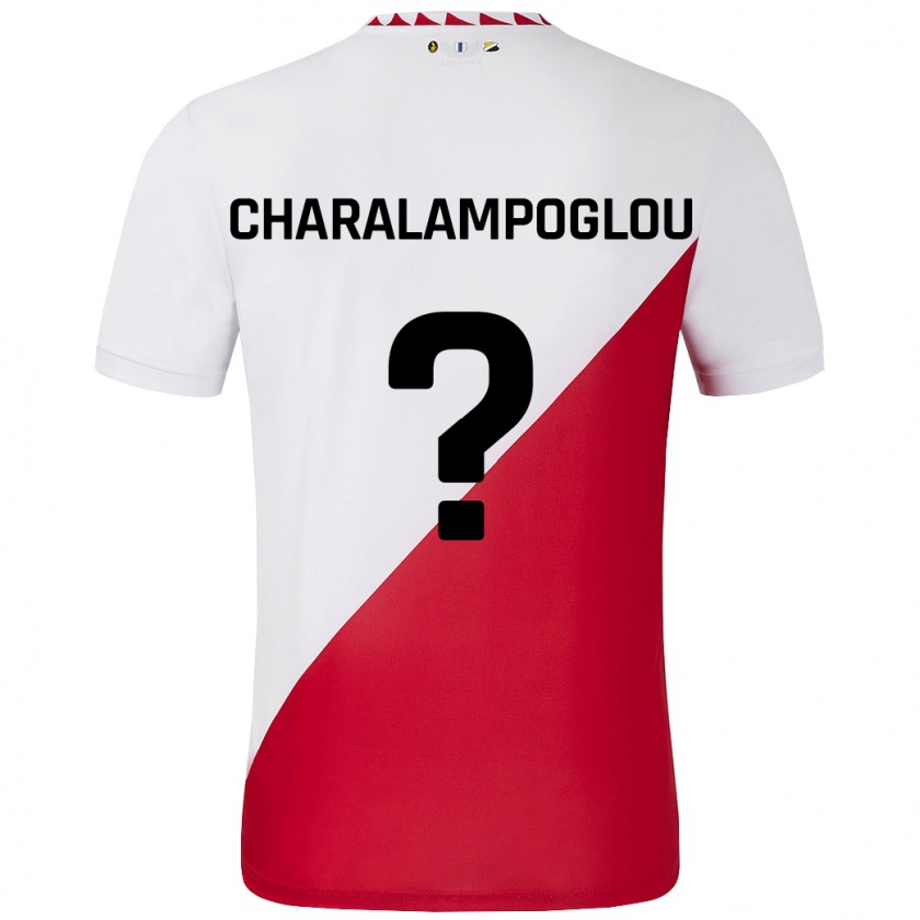 Kandiny Kinder Georgios Charalampoglou #0 Weiß Rot Heimtrikot Trikot 2024/25 T-Shirt