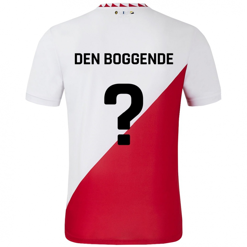 Kandiny Kinder Tijn Den Boggende #0 Weiß Rot Heimtrikot Trikot 2024/25 T-Shirt